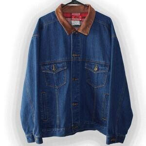 Vintage 90's Marlboro Blue Denim Trucker Jean Jacket